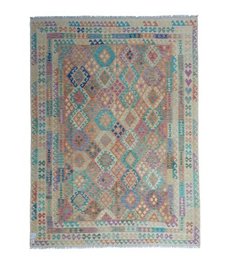 11'29x8'60 Hand Woven Afghan Wool Kilim Area Rug