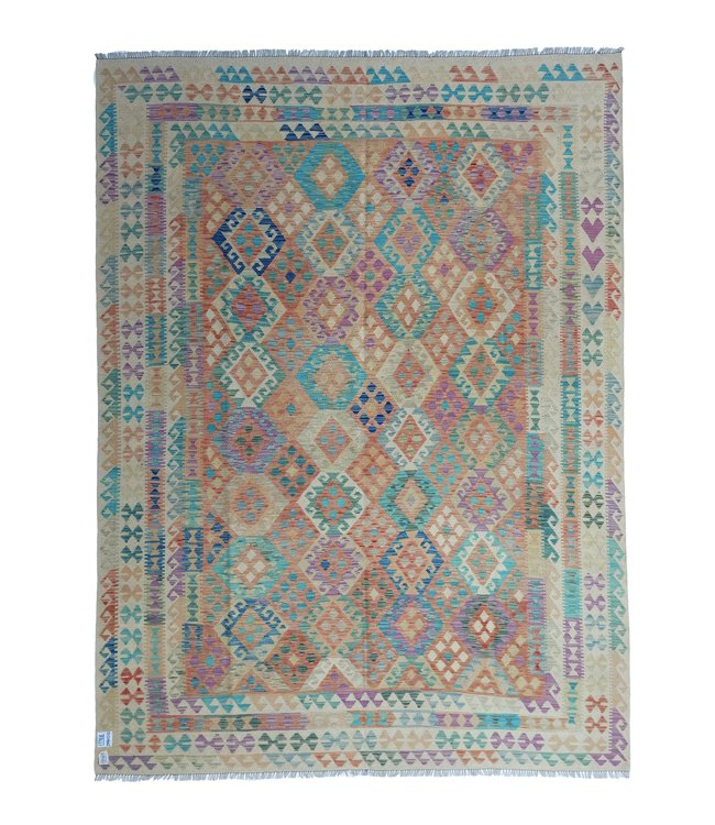 11'29x8'60 Hand Woven Afghan Wool Kilim Area Rug