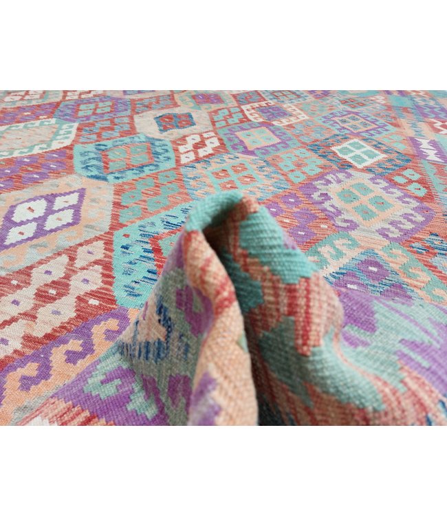 11'68x8'46 Hand Woven Afghan Wool Kilim Area Rug