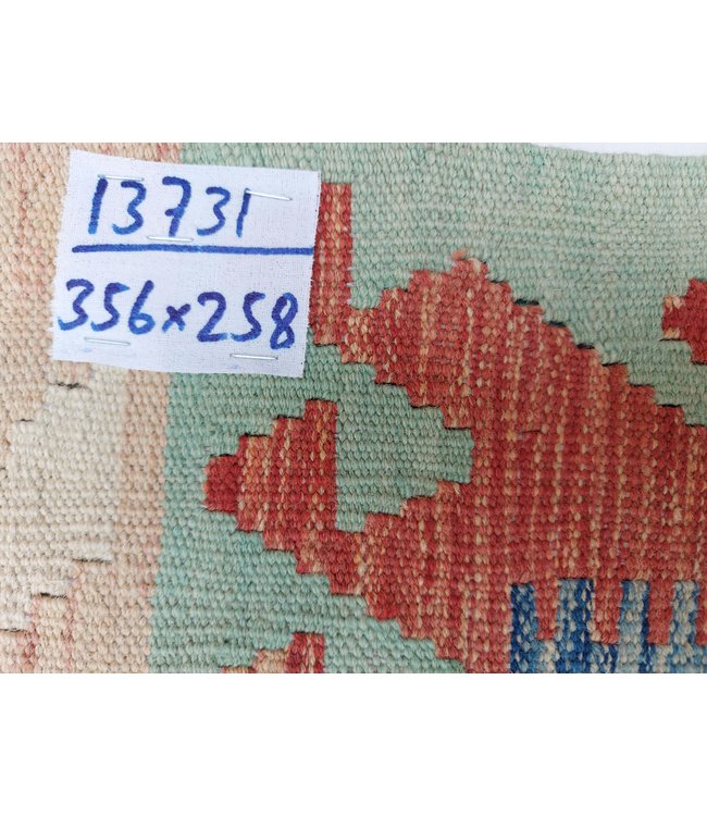 11'68x8'46 Hand Woven Afghan Wool Kilim Area Rug