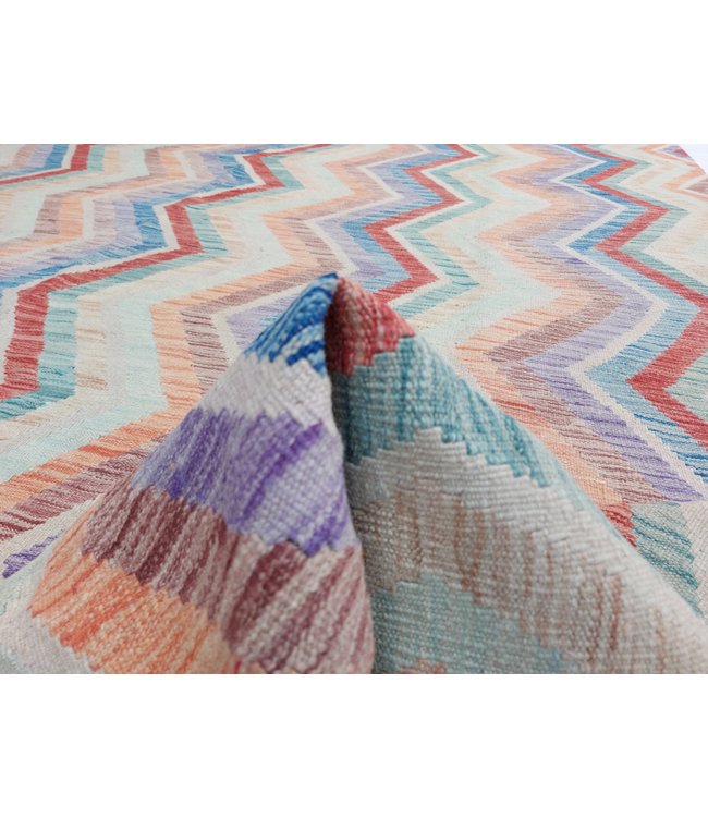 11'58x8'83 Hand Woven Afghan Wool Kilim Area Rug