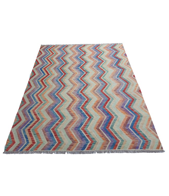 11'58x8'83 Hand Woven Afghan Wool Kilim Area Rug