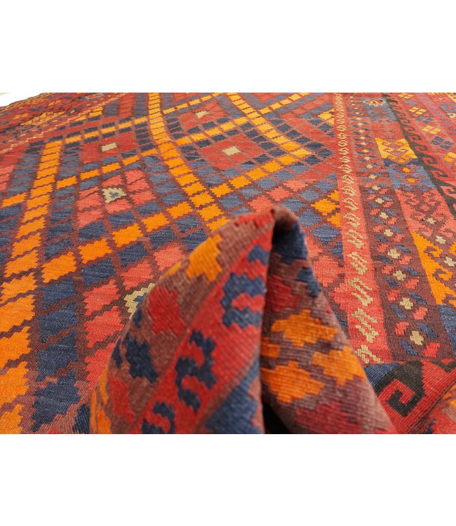 Handgewebte Orientalisch Wolle Kelim Teppich 399x239 cm