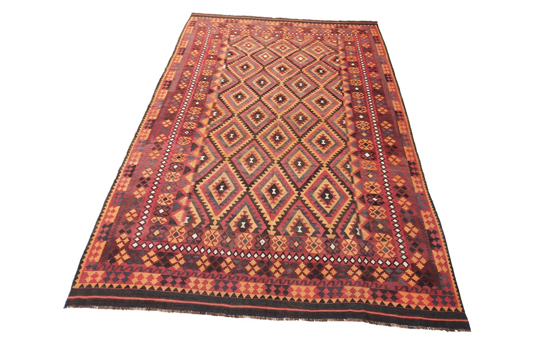 exclusive Kelim Teppich 418x272 cm Multicolor afghan kilim teppich