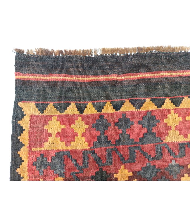 Handgewebte Orientalisch Wolle Kelim Teppich 418x272 cm