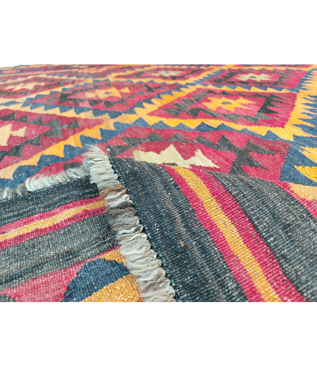 Handgewebte Orientalisch Wolle Kelim Teppich 341x240 cm