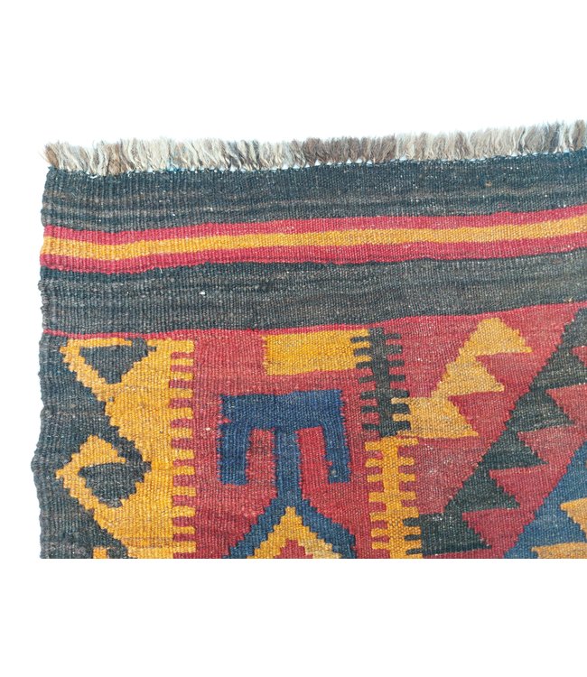 11'19x7'87 Hand Woven Afghan Wool Kilim Area Rug