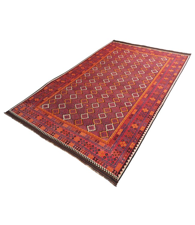 16'47x10'30 Hand Woven Afghan Wool Kilim Area Rug