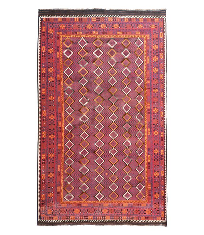 16'47x10'30 Hand Woven Afghan Wool Kilim Area Rug