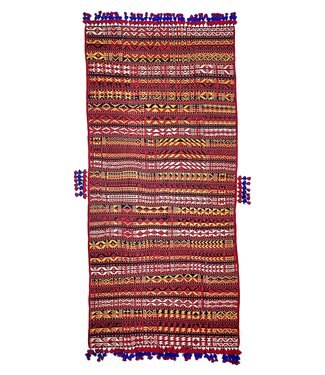 11'09x5'28 Hand Woven Afghan Wool Kilim Area Rug