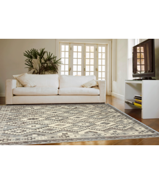 Handgewebte Braun Wolle Kelim Teppich 295x206 cm Handgewebte Braun Wolle Kelim Teppich 295x206 cm