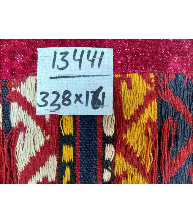 11'09x5'28 Hand Woven Afghan Wool Kilim Area Rug