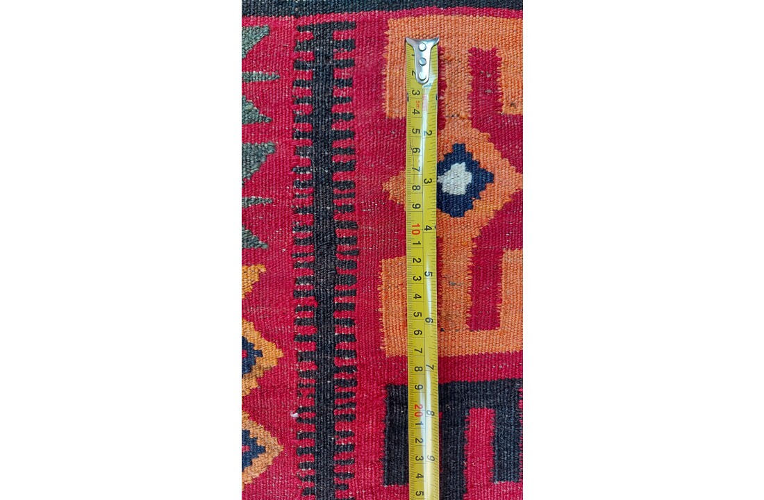 exclusive Vloerkleed Tapijt Kelim 475x278 cm Multicolor Kleed Hand Geweven Kilim