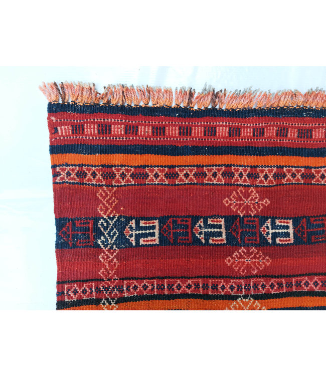 Handgemaakt Oosters Kelim Wol Vloerkleed 360x171 cm