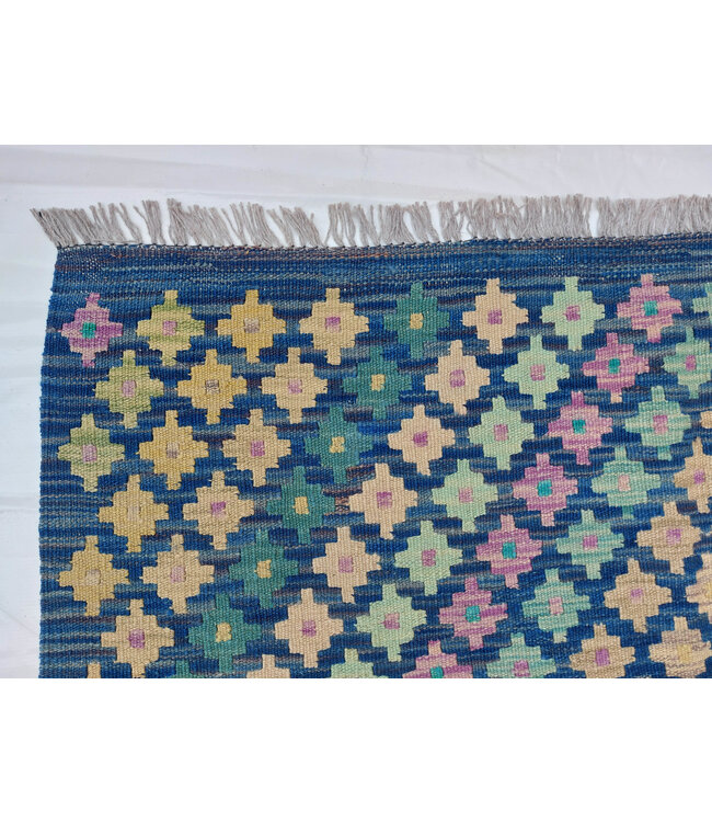 9'84x8'27 Hand Woven Afghan Wool Kilim Area Rug