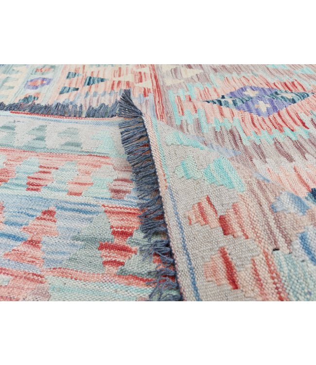 12'04x8'86 Hand Woven Afghan Wool Kilim Area Rug