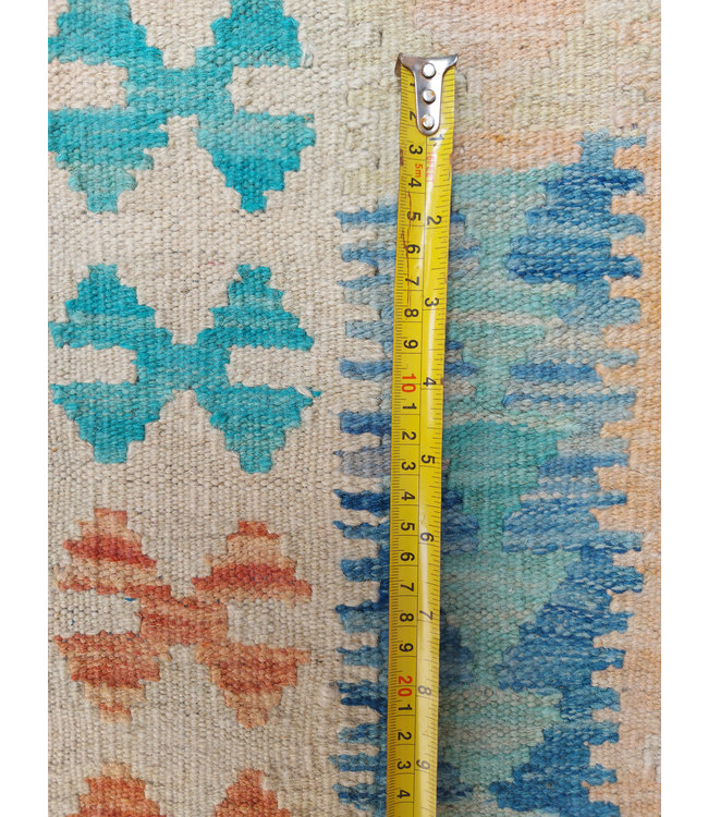 9'84x7'94 Hand Woven Afghan Wool Kilim Area Rug