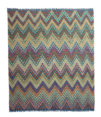 9'61x8'33 Hand Woven Afghan Wool Kilim Area Rug