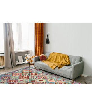 exclusive  Vloerkleed Tapijt Kelim 240x172 cm Kleed Hand Geweven Kilim