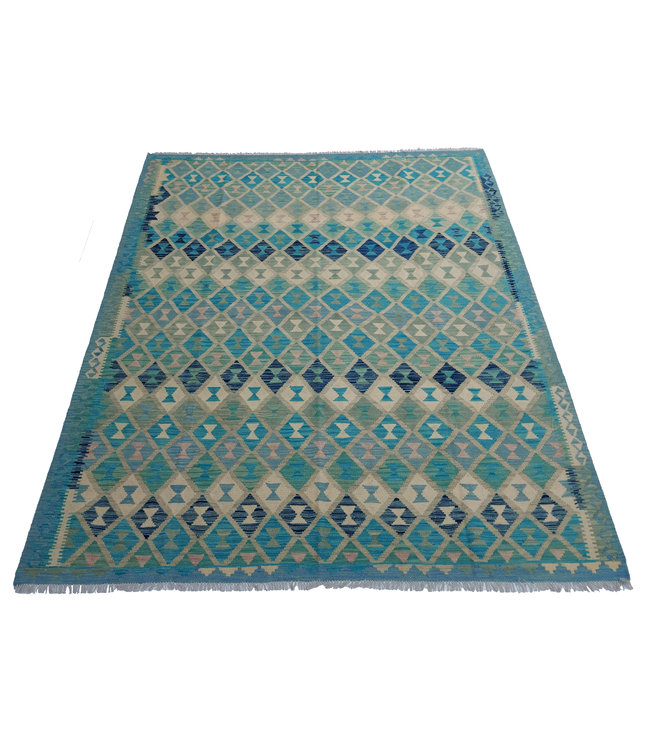 9'65x7'87 Hand Woven Afghan Wool Kilim Area Rug