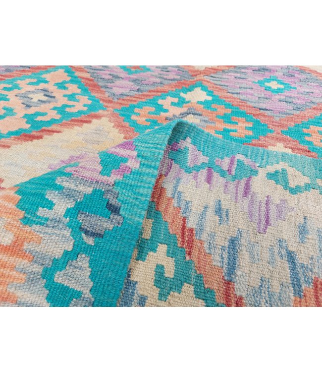9'45x8'27 Hand Woven Afghan Wool Kilim Area Rug