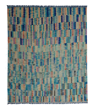 9'81x8'17 Hand Woven Afghan Wool Kilim Area Rug