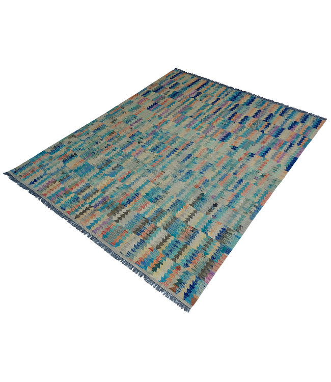 9'81x8'17 Hand Woven Afghan Wool Kilim Area Rug