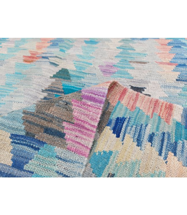 9'81x8'17 Hand Woven Afghan Wool Kilim Area Rug