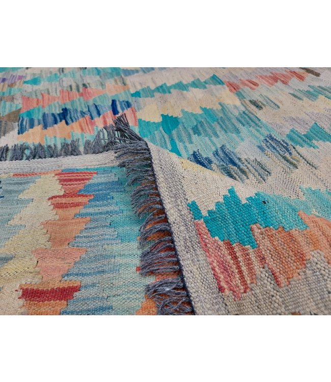 9'81x8'17 Hand Woven Afghan Wool Kilim Area Rug