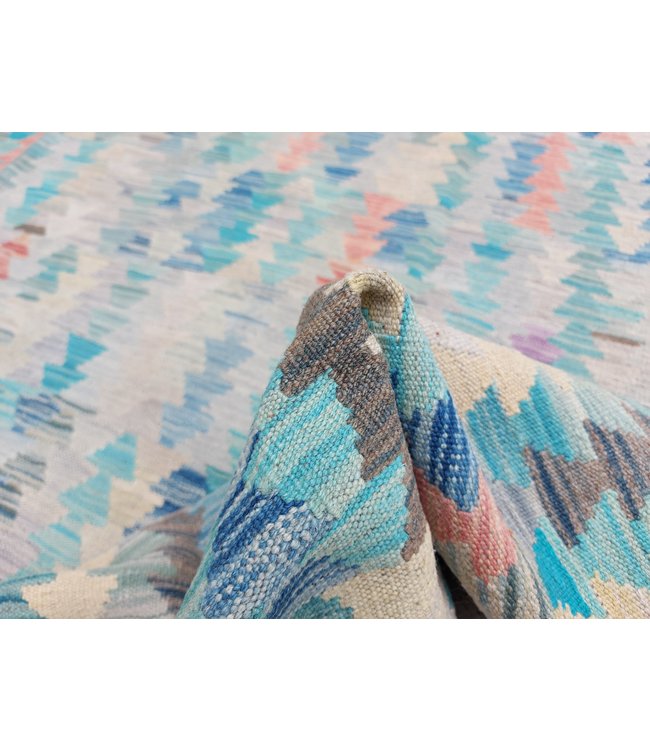 9'81x8'17 Hand Woven Afghan Wool Kilim Area Rug