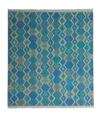 9'42x8'30 Hand Woven Afghan Wool Kilim Area Rug