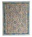 10'14x7'97 Hand Woven Afghan Wool Kilim Area Rug