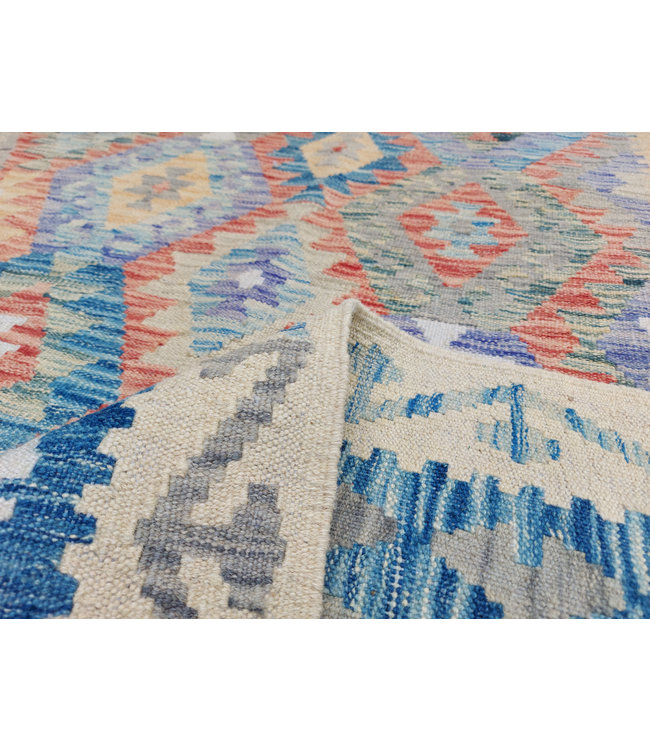 10'14x7'97 Hand Woven Afghan Wool Kilim Area Rug