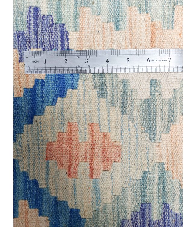 Handgewebte Orientalisch Wolle Kelim Teppich 306x91cm