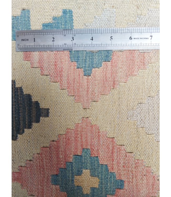Hand Woven Afghan Wool Kilim Area Rug 297x92cm or 9.7x3.1 ft