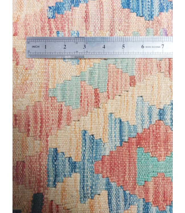 Handgewebte Orientalisch Wolle Kelim Teppich 502x90cm