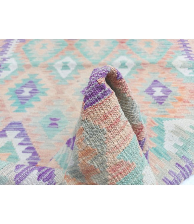 Hand Woven Afghan Wool Kilim Area Rug 499x90cm or 16.3x2.9 ft