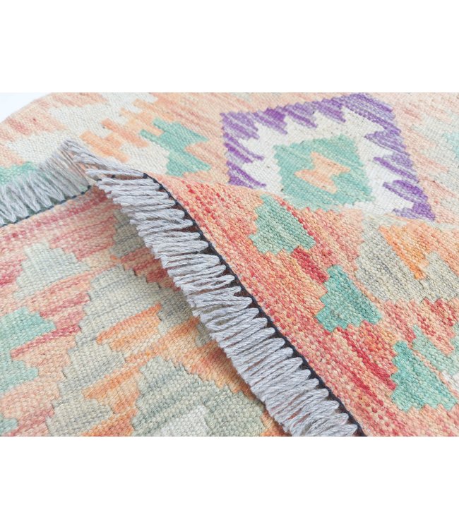 Hand Woven Afghan Wool Kilim Area Rug 499x90cm or 16.3x2.9 ft