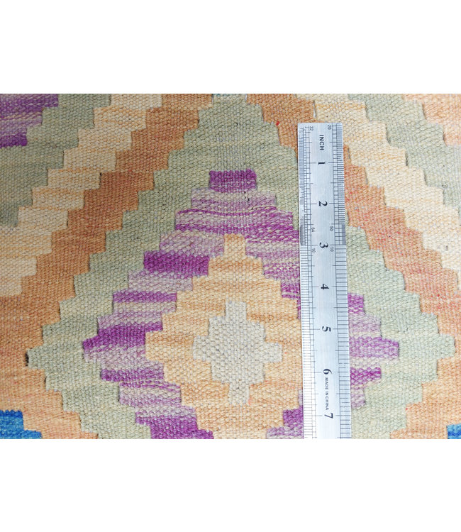 Hand Woven Afghan Wool Kilim Area Rug 296x82cm or 9.7x2.6 ft