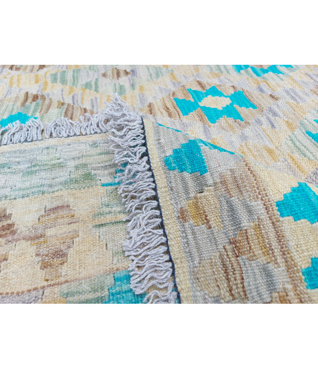 9'97x8'40 Hand Woven Afghan Wool Kilim Area Rug