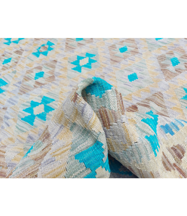 9'97x8'40 Hand Woven Afghan Wool Kilim Area Rug