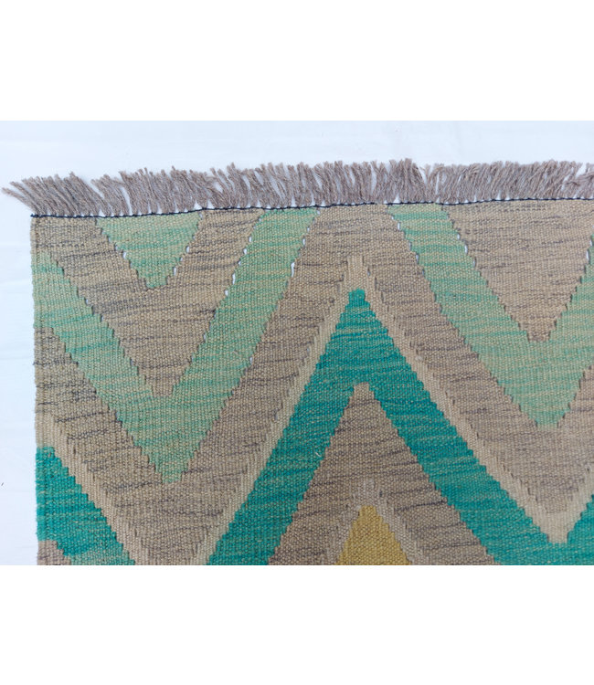 9'78x8'47 Hand Woven Afghan Wool Kilim Area Rug