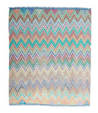 Hand Woven Afghan Wool Kilim Area Rug 9'78x8'47