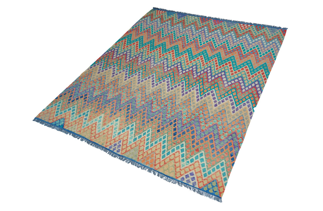 exclusive Kelim Teppich 298x258 cm Multicolor afghan kilim teppich