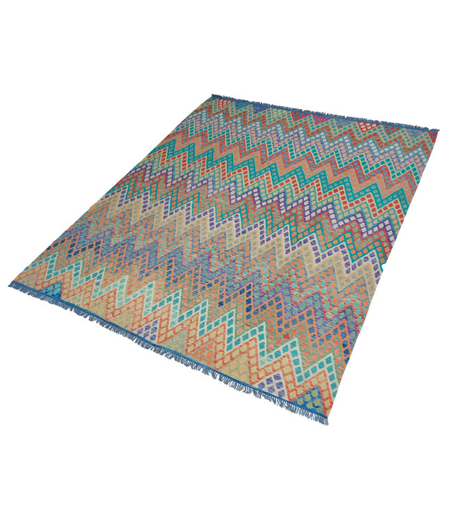 Handgewebte Orientalisch Wolle Kelim Teppich 298x258 cm