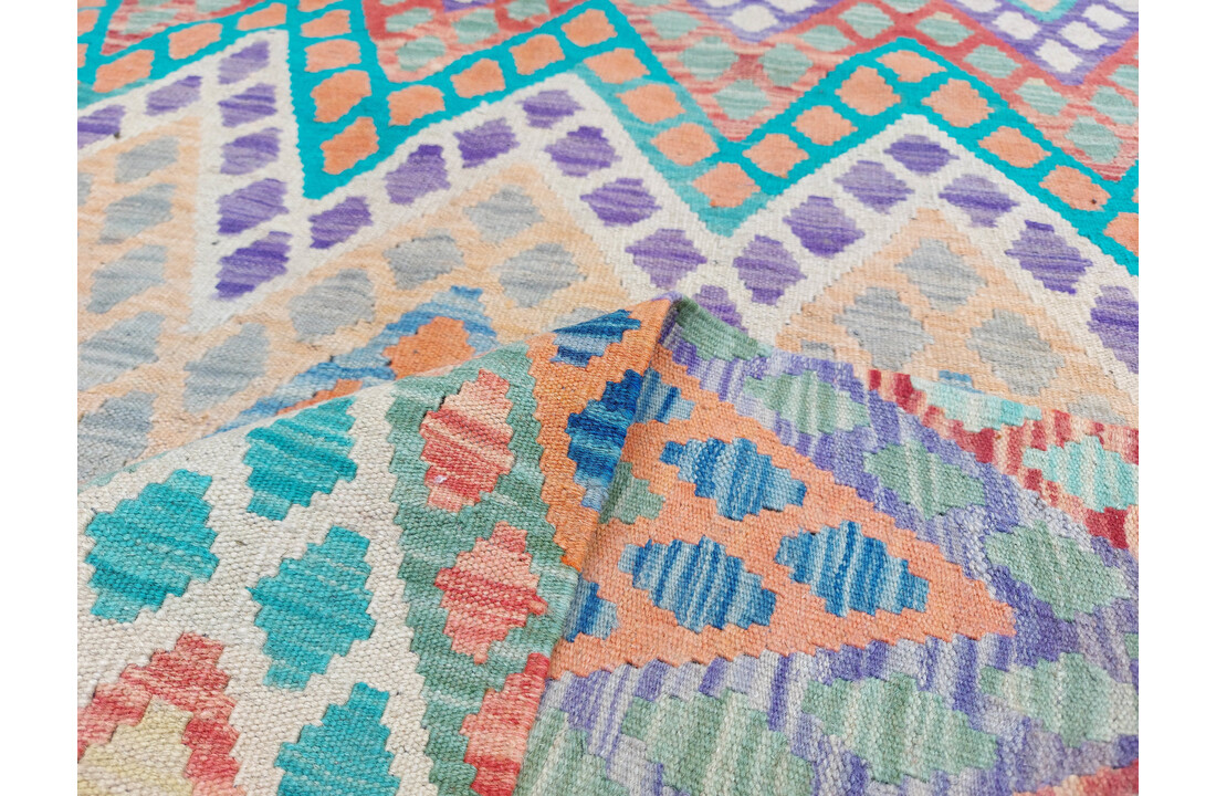 exclusive Kelim Teppich 298x258 cm Multicolor afghan kilim teppich