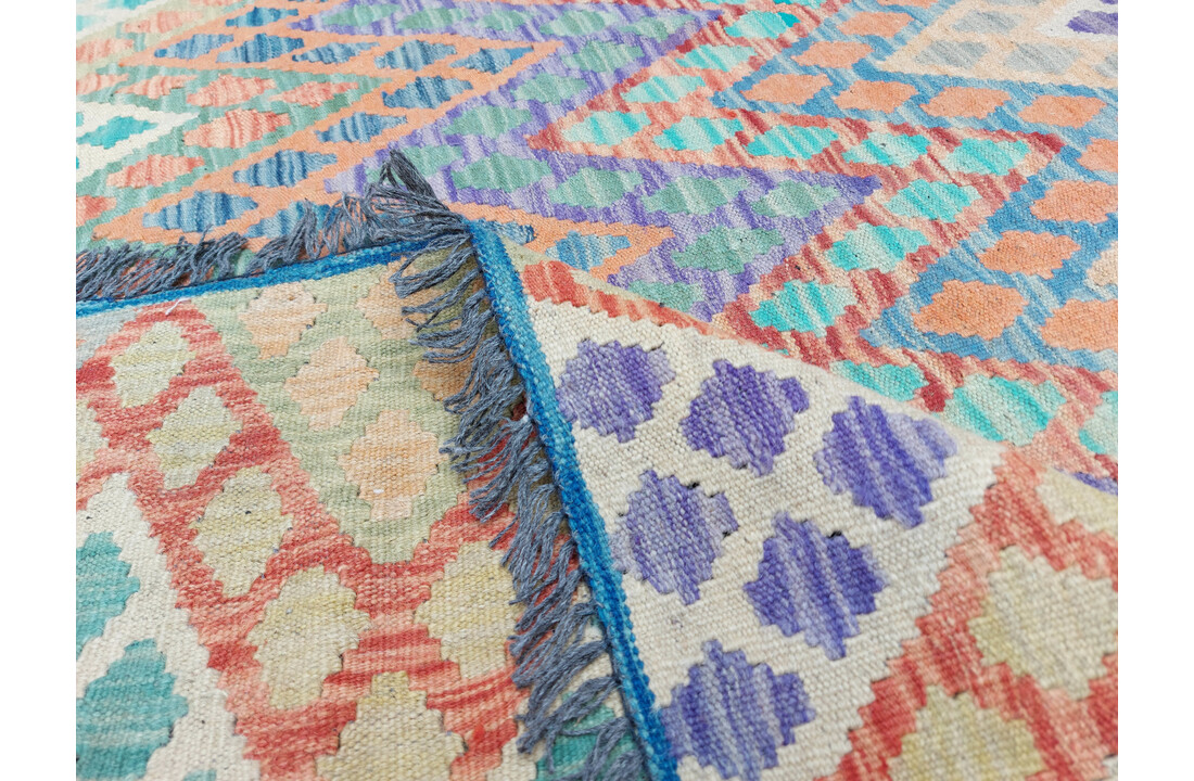 exclusive Kelim Teppich 298x258 cm Multicolor afghan kilim teppich