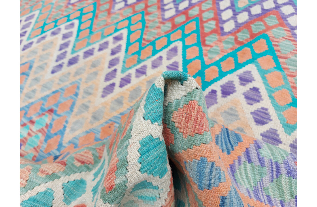 exclusive Kelim Teppich 298x258 cm Multicolor afghan kilim teppich