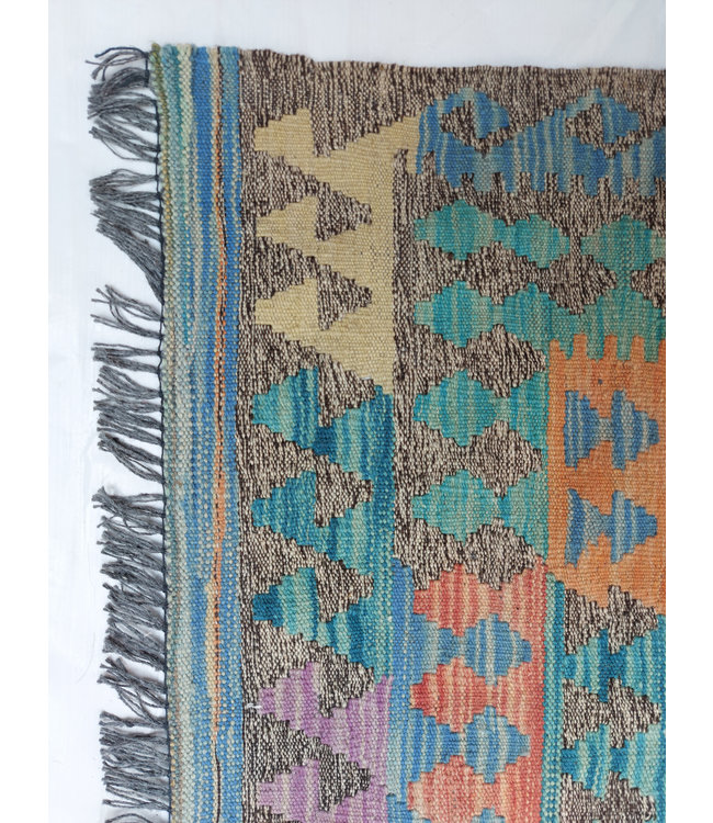 12'27x8'79  Hand Woven Afghan Wool Kilim Area Rug