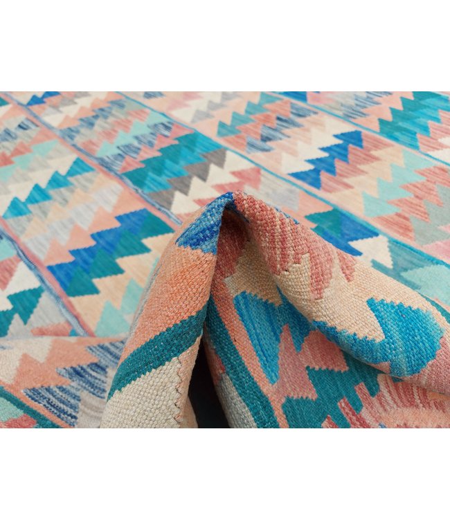 9'94x8'56 Hand Woven Afghan Wool Kilim Area Rug